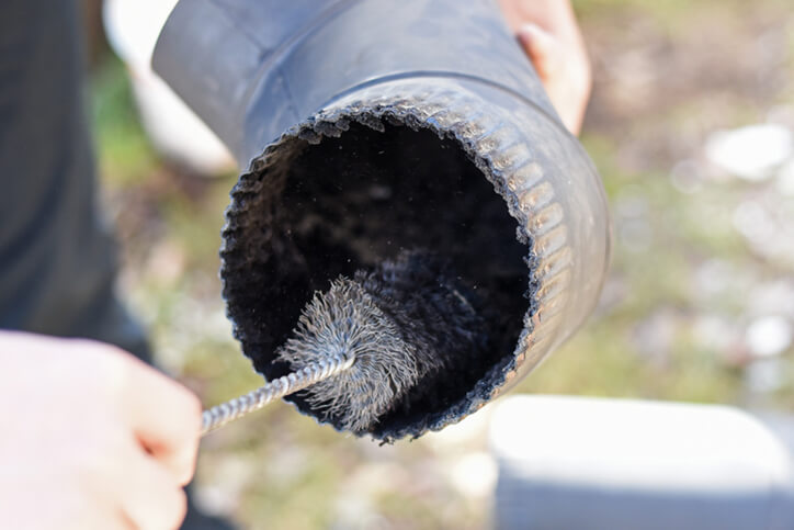 chimney cleaning prior to heating service