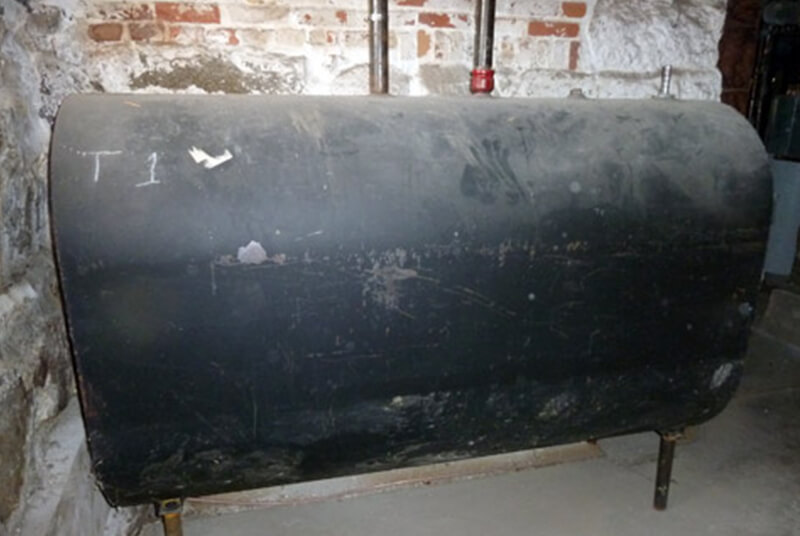 oil guage reading for biofuels heating source