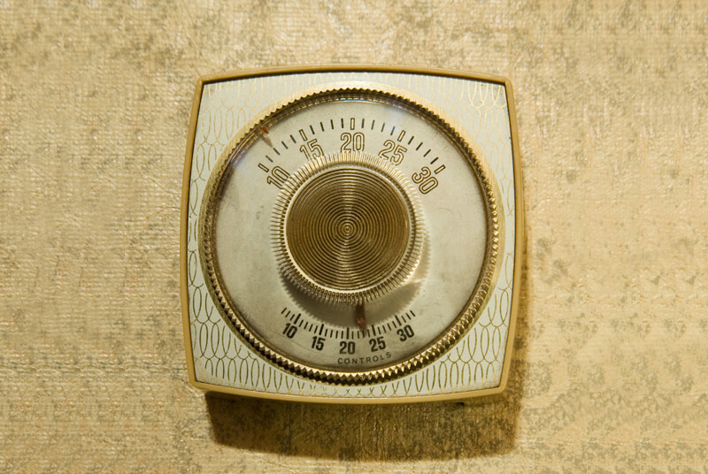 thermostat to control biofuels heating source